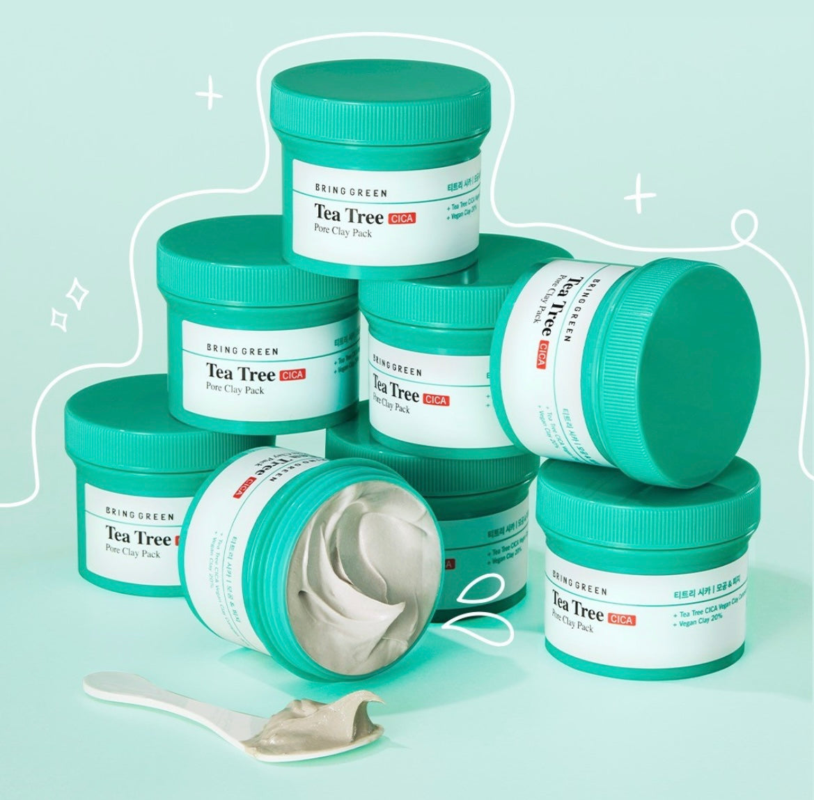 Bring Green Tea Tree Cica Pore Clay Pack 120g