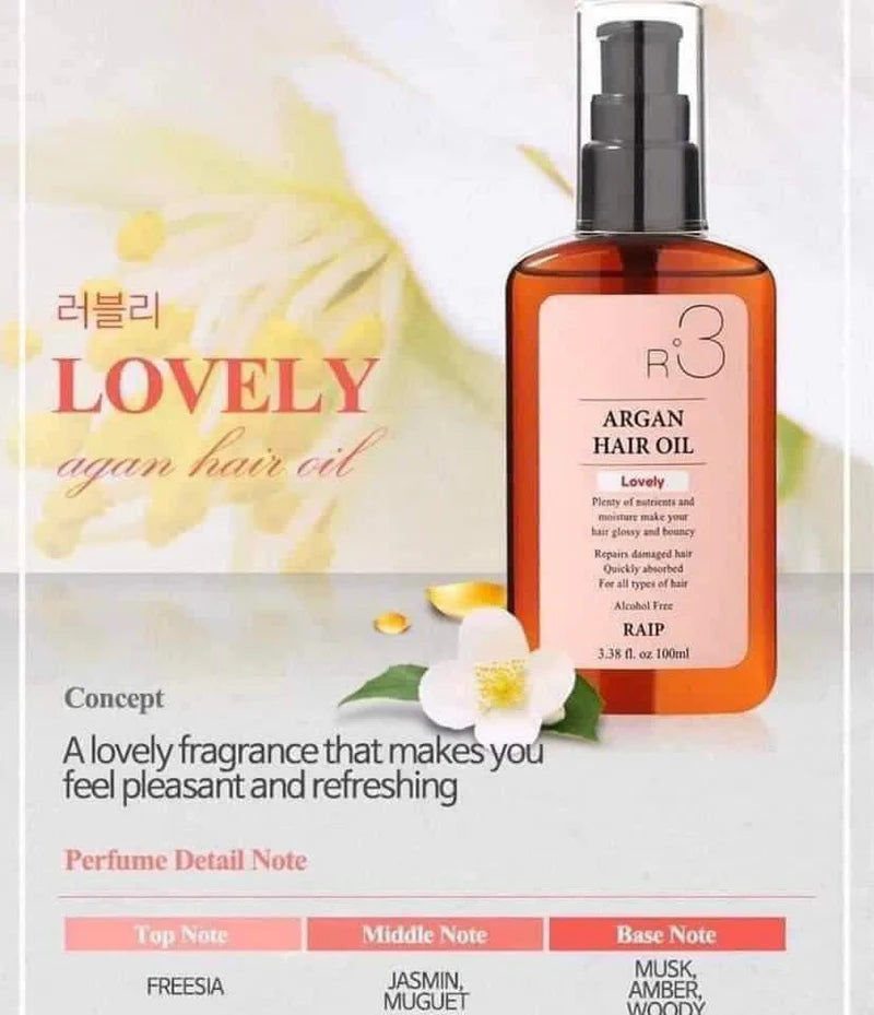 RAIP R3 Argan Hair Oil Lovely