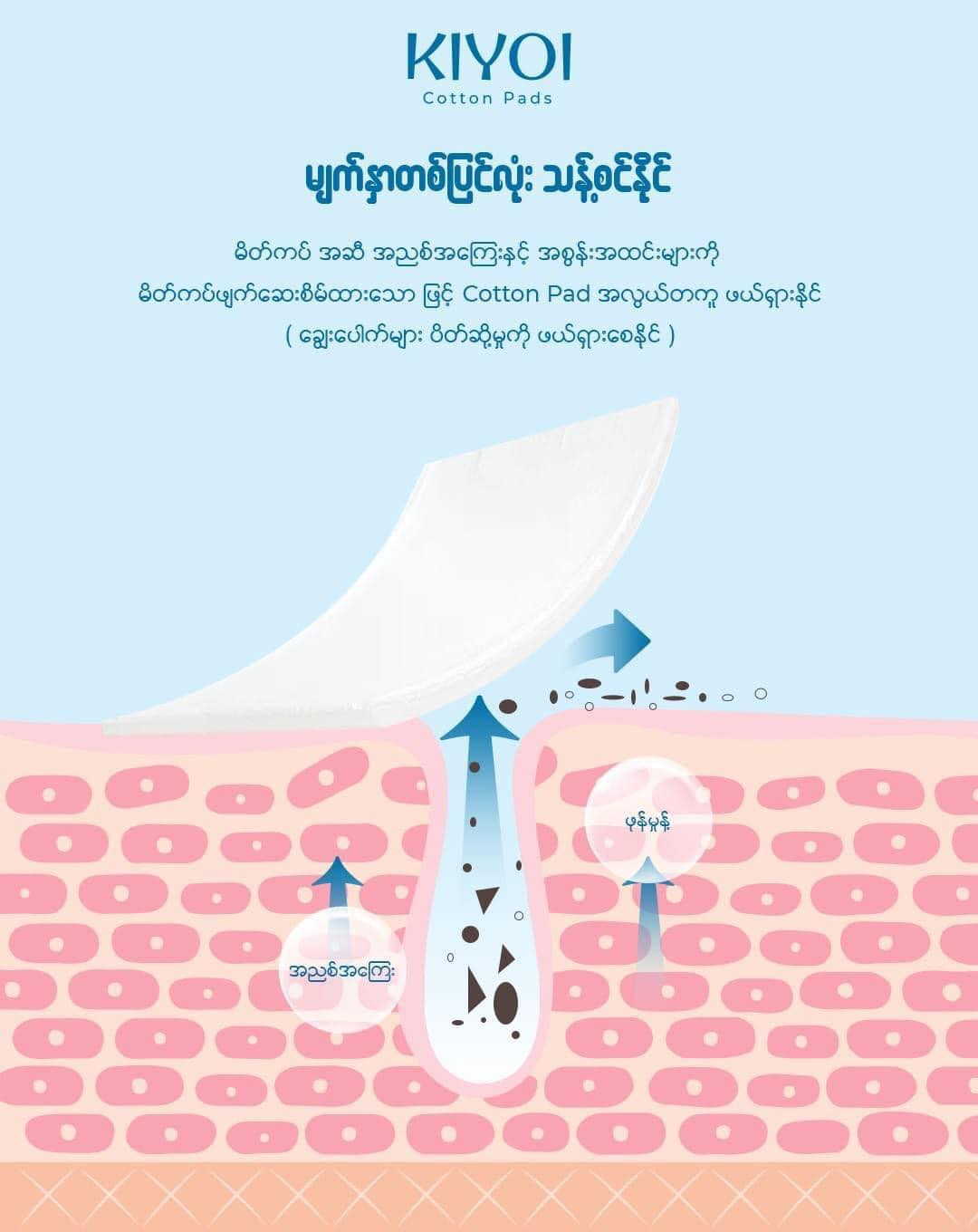 KIYOI Ultra Soft Cotton Pad 150sheet