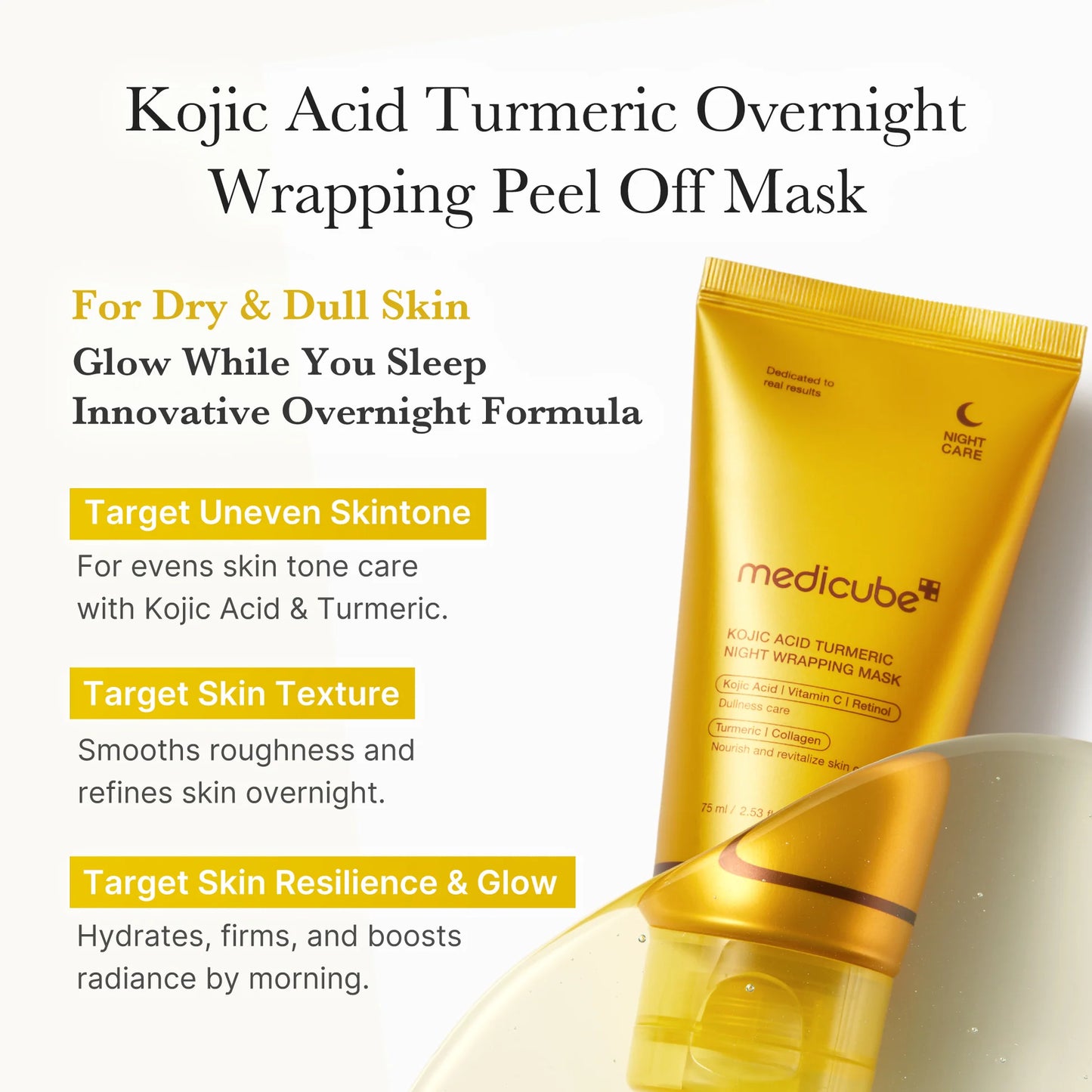 Medicube Kojic Acid Turmeric Night Wrapping Mask 7
